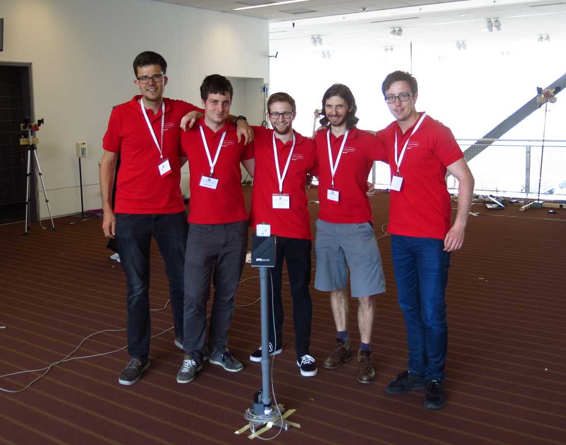 Enlarged view: IfA team at the Microsoft Indoor Localisation Competition